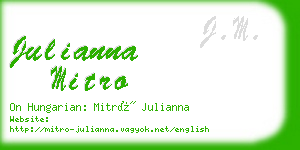 julianna mitro business card